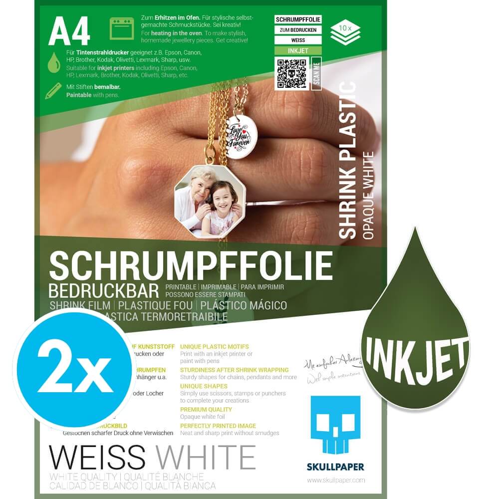 Schrumpffolie weiss Inkjet