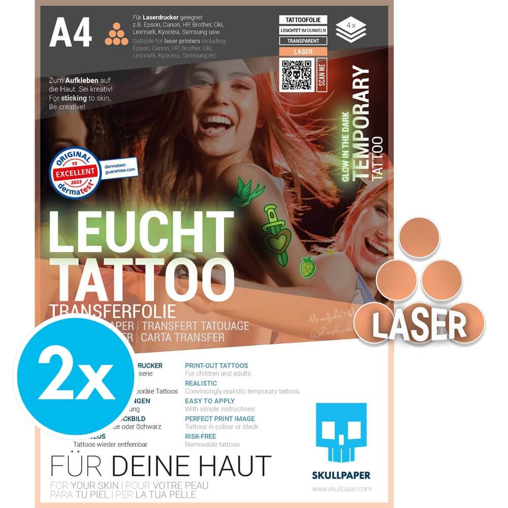 Leuchttattoo-Transferfolie Laser